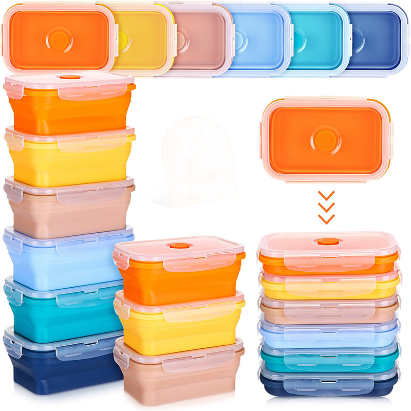 Food Storage Tupperware - Wadah penyimpan makanan dapat dilipat, kotak
