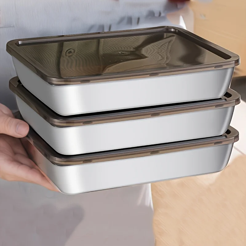 Food Storage Home - 5pcs Set Wadah Penyimpanan Makanan Stainless