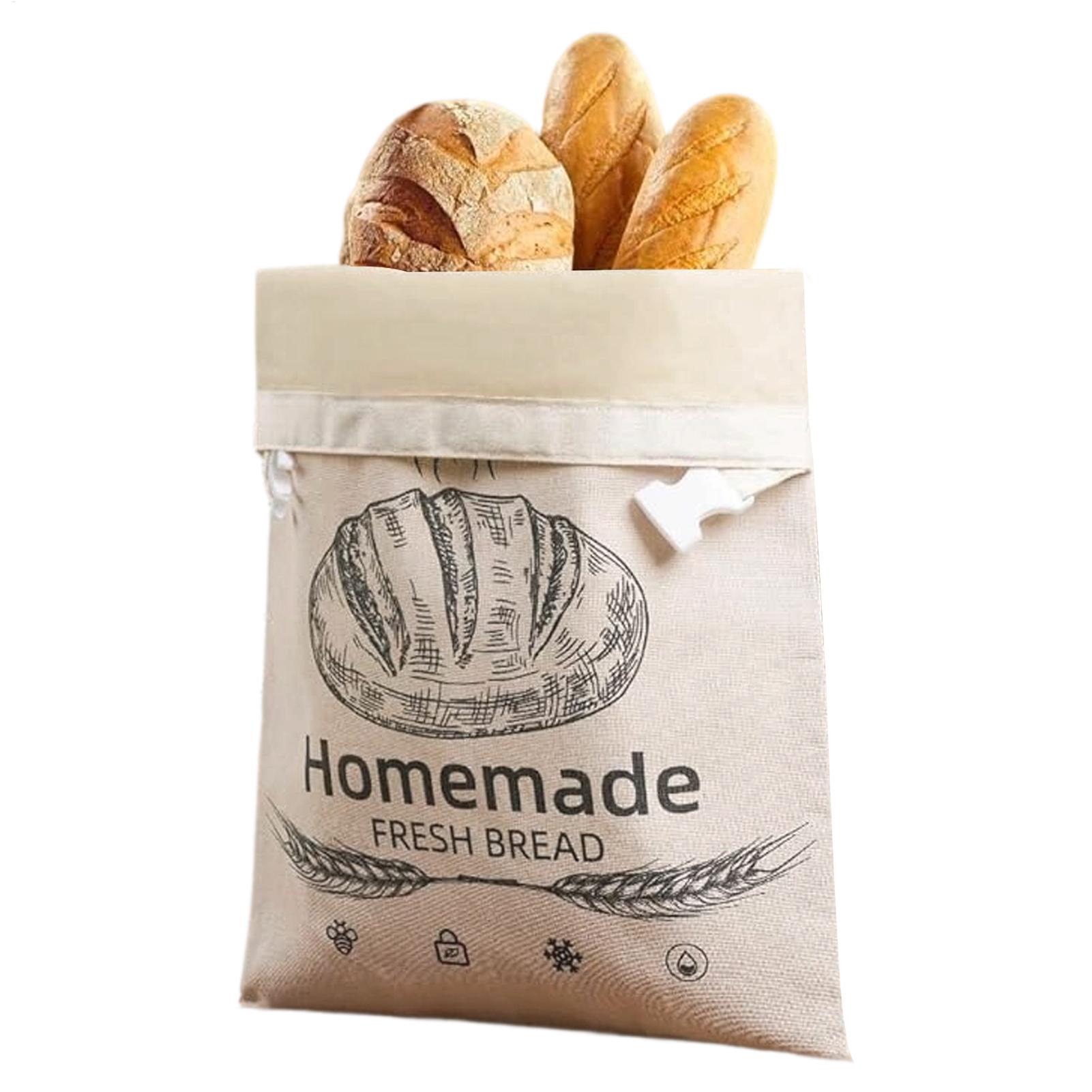Food Storage Reusable Bags - Tas Roti Linen Tas Dapat Digunakan