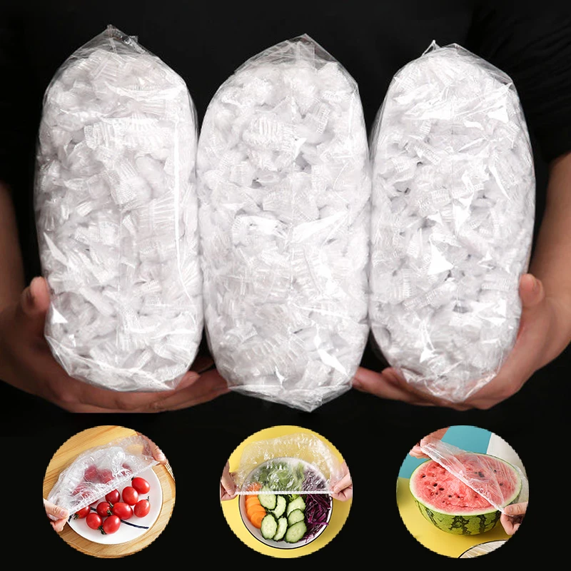 Food Storage Tupperware - Penutup makanan sekali pakai, 200 buah