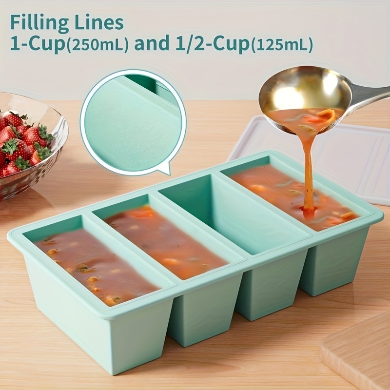 Food Storage Prep Containers - 1 Buah Baki Freezer Silikon dengan