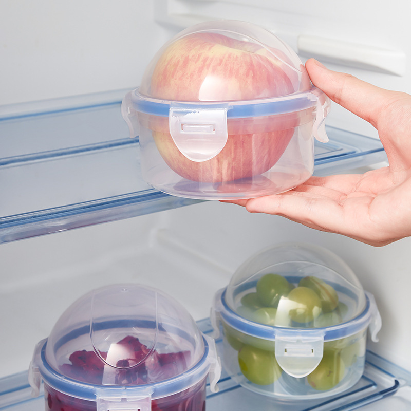 Food Storage Prep Containers - Wadah penyimpanan makanan berbentuk apel mini,