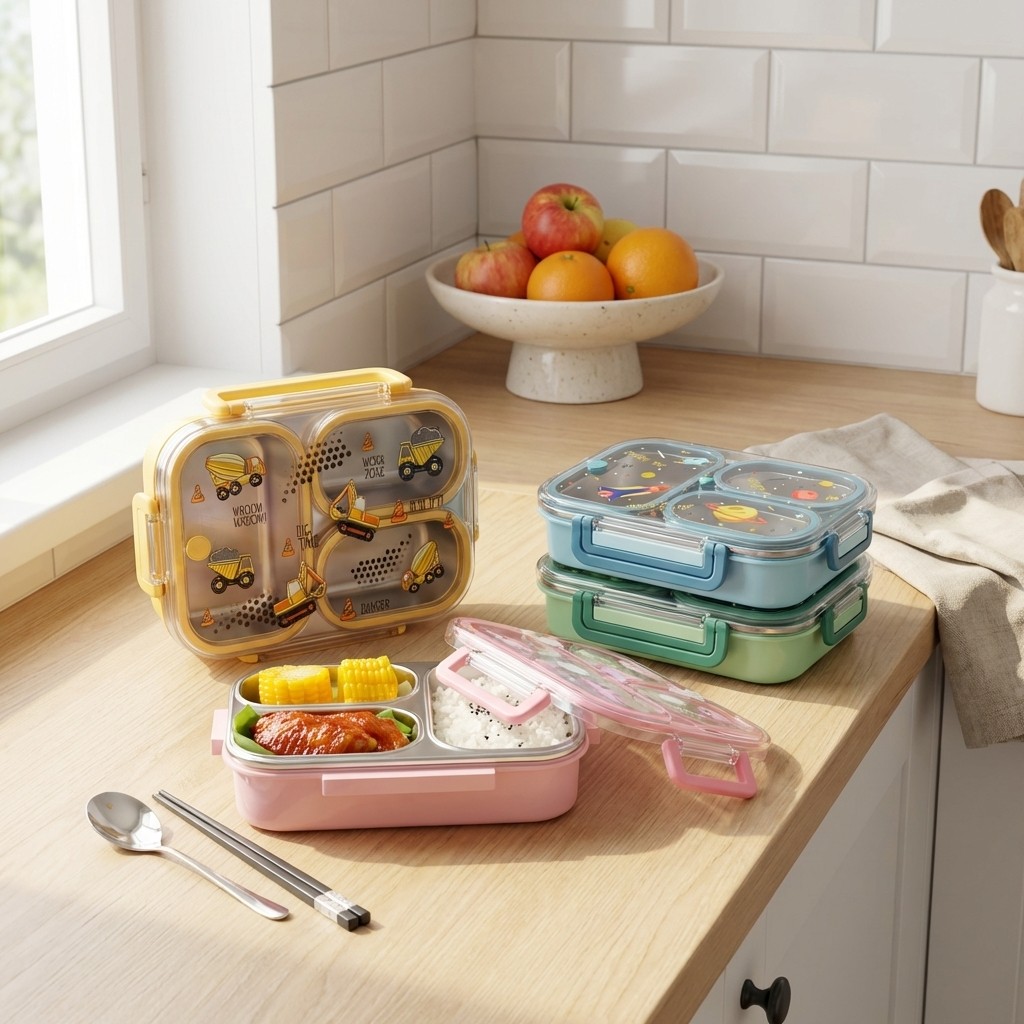 Food Storage Safe - Kotak Makan Bento 900ML Lucu dari