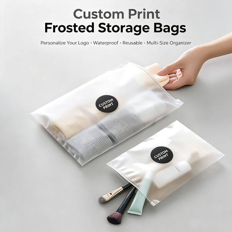 Food Storage Reusable Bags - Tas Zipper Buram dengan Cetak Logo