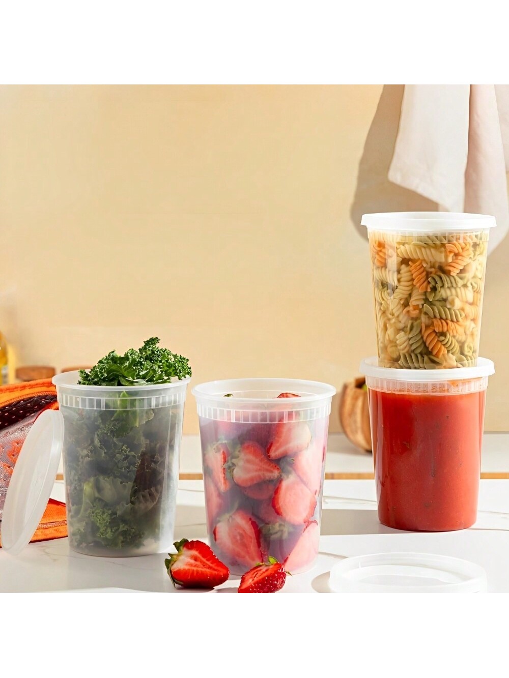 24 Pak 32oz wadah Deli dengan  - Food Storage Prep Containers ulasan dan harga
