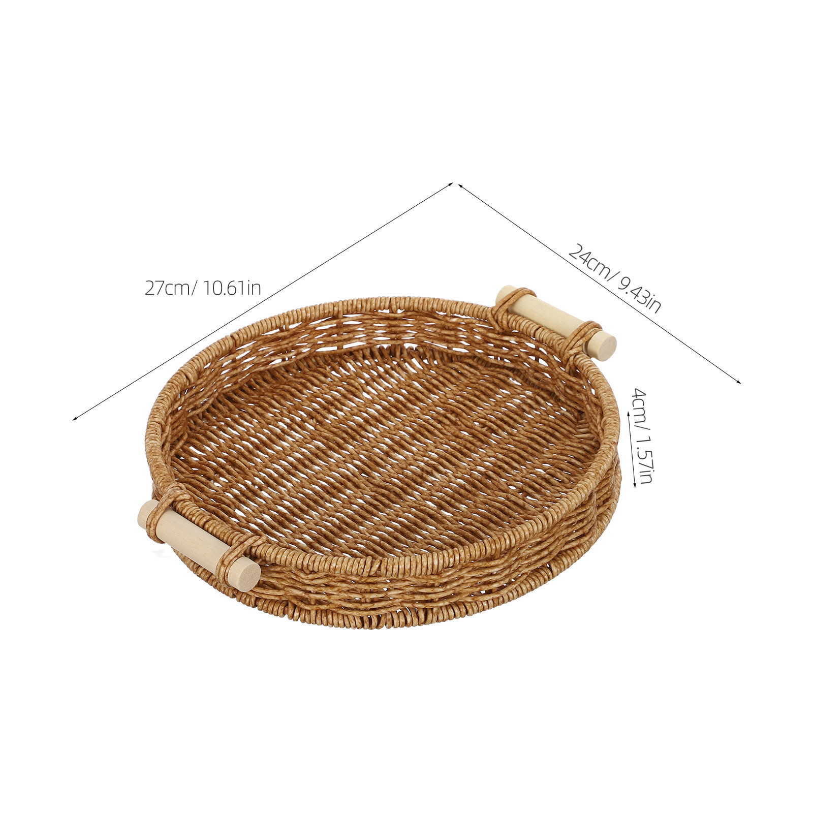 Keranjang Roti Rotan Imitasi 2 - Food Storage Home ulasan dan harga