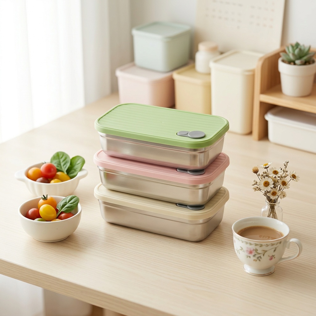 Kotak Bento Stainless Steel, K - Food Storage Prep Containers ulasan dan harga