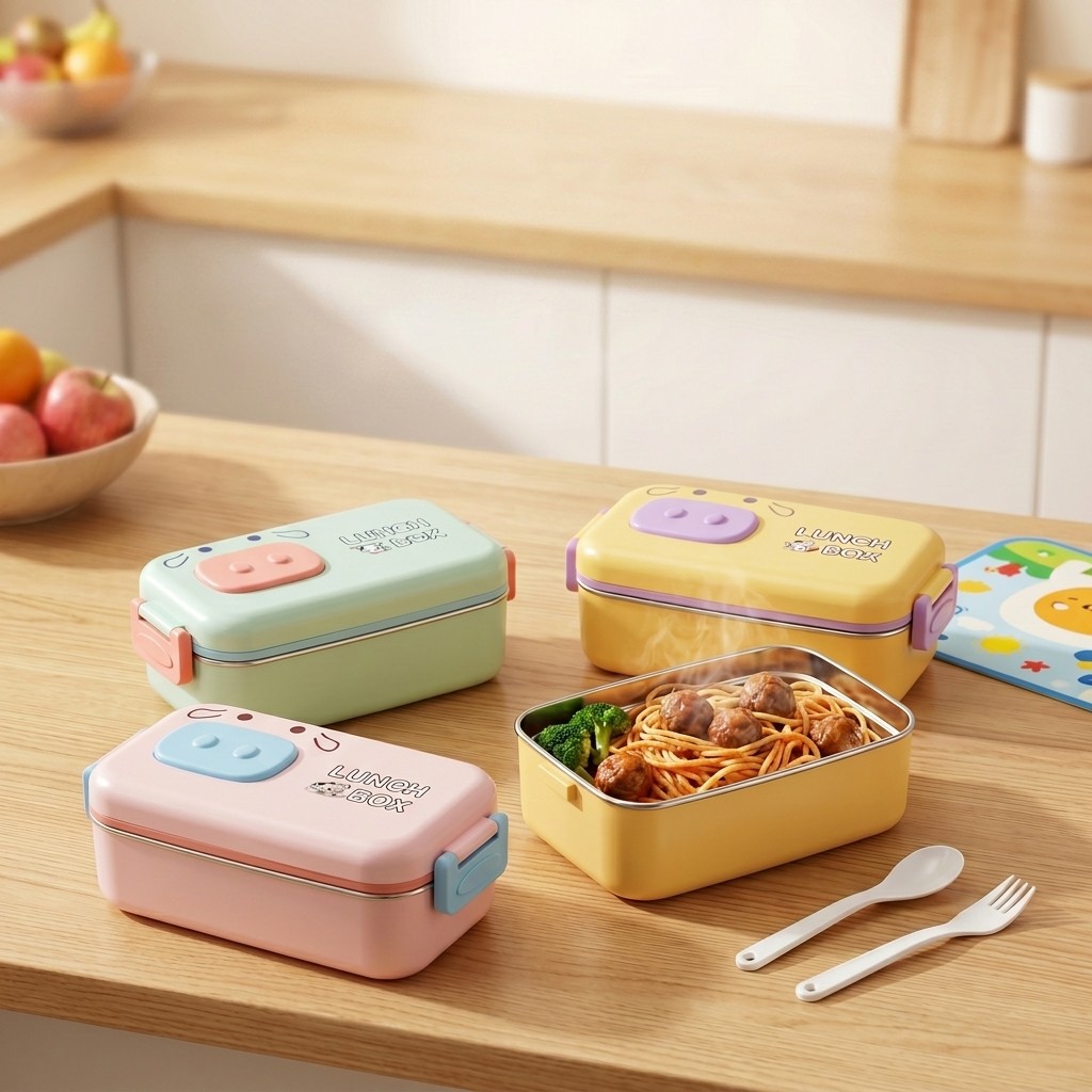 Kotak Bento Baja Tahan Karat 3 - Food Storage Underground ulasan dan harga