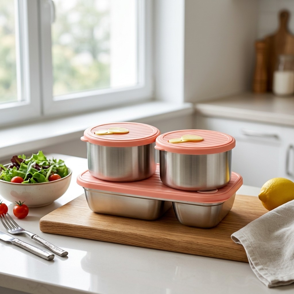 Kotak Makan Siang Anti Karat 3 - Food Storage Prep Containers ulasan dan harga