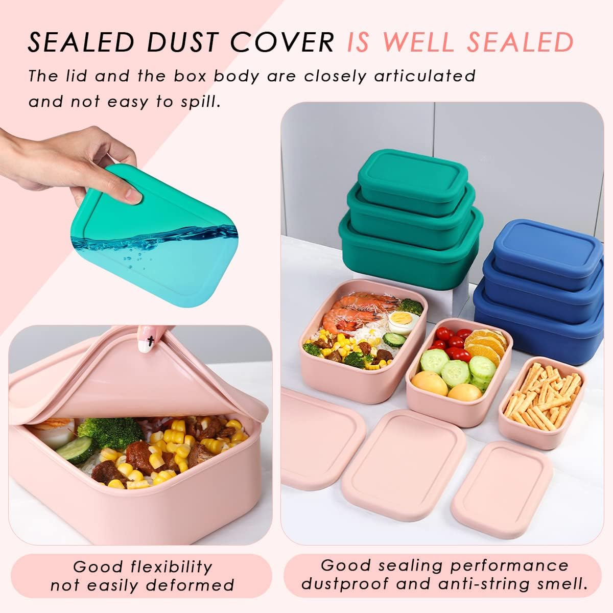 Wadah makan siang kotak Bento  - Food Storage Tupperware ulasan dan harga