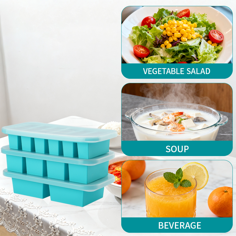 Cetakan Baki Beku Silikon 2 at - Food Storage Prep Containers ulasan dan harga