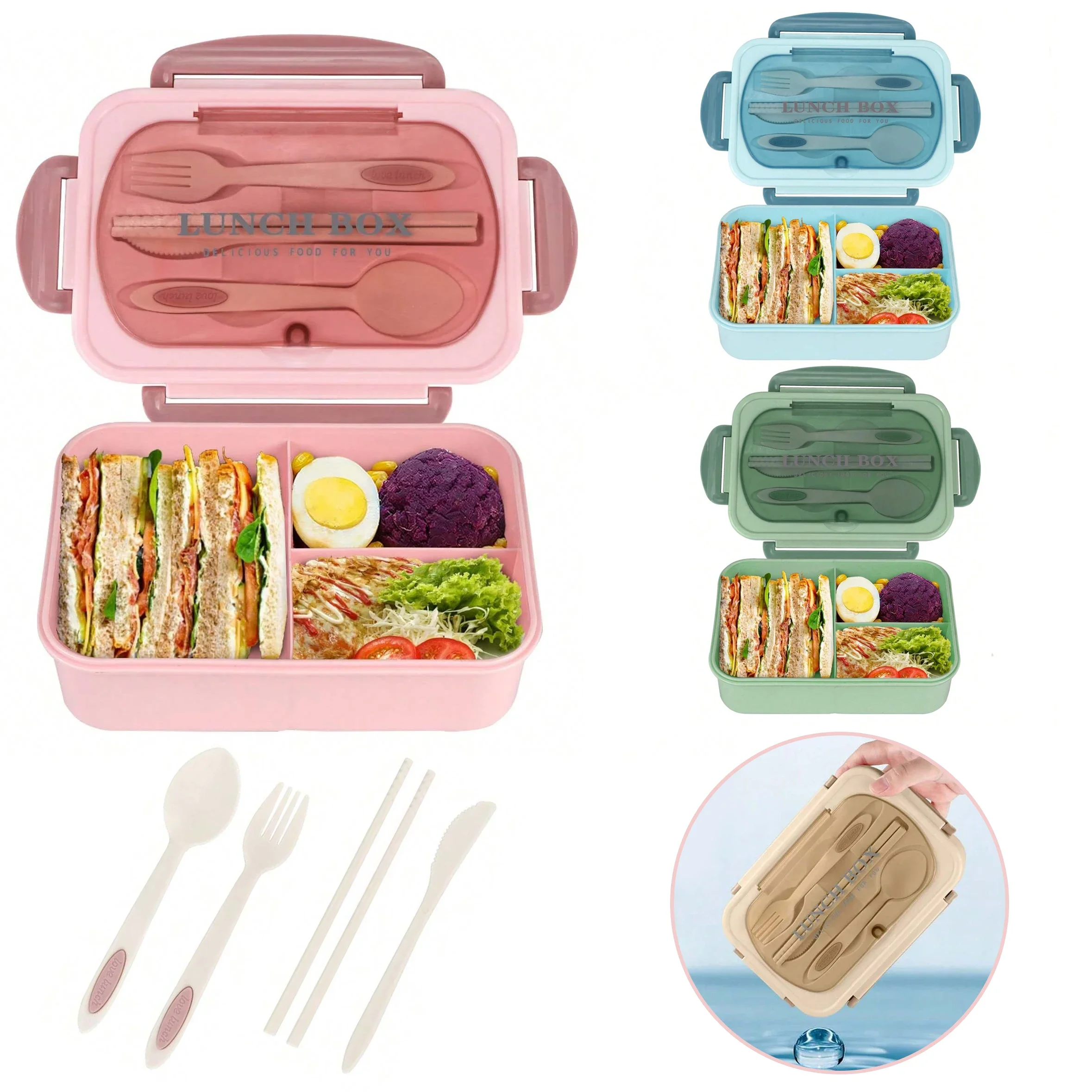 Kotak makan siang dewasa Bento - Food Storage Safe ulasan dan harga