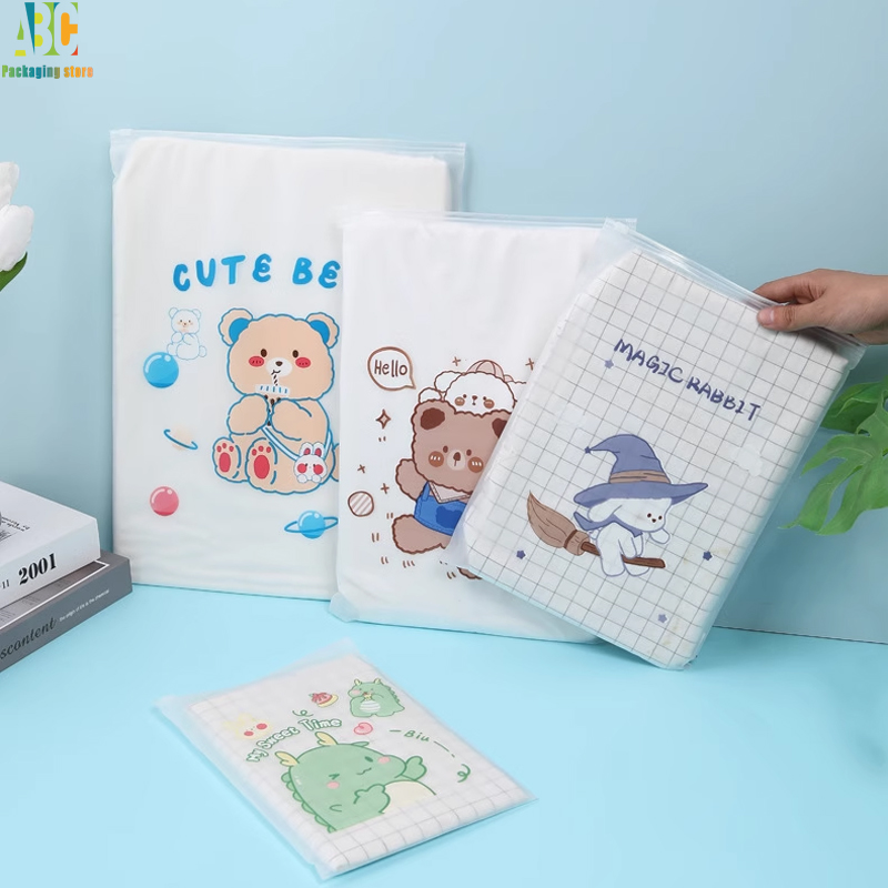 Tas Zipper Buram dengan Cetak  - Food Storage Reusable Bags ulasan dan harga