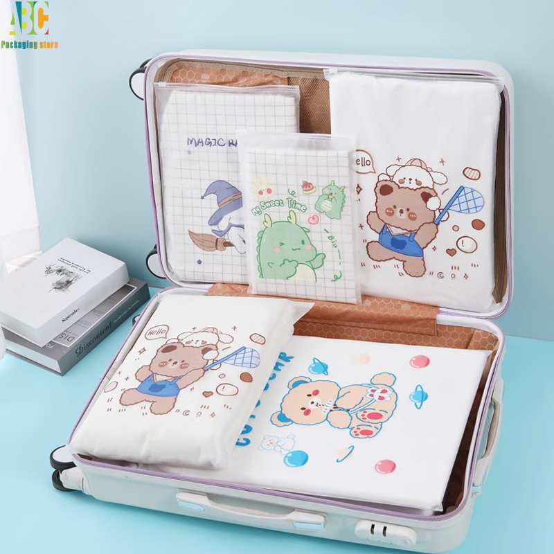 Tas Zipper Buram dengan Cetak  - Food Storage Reusable Bags ulasan dan harga