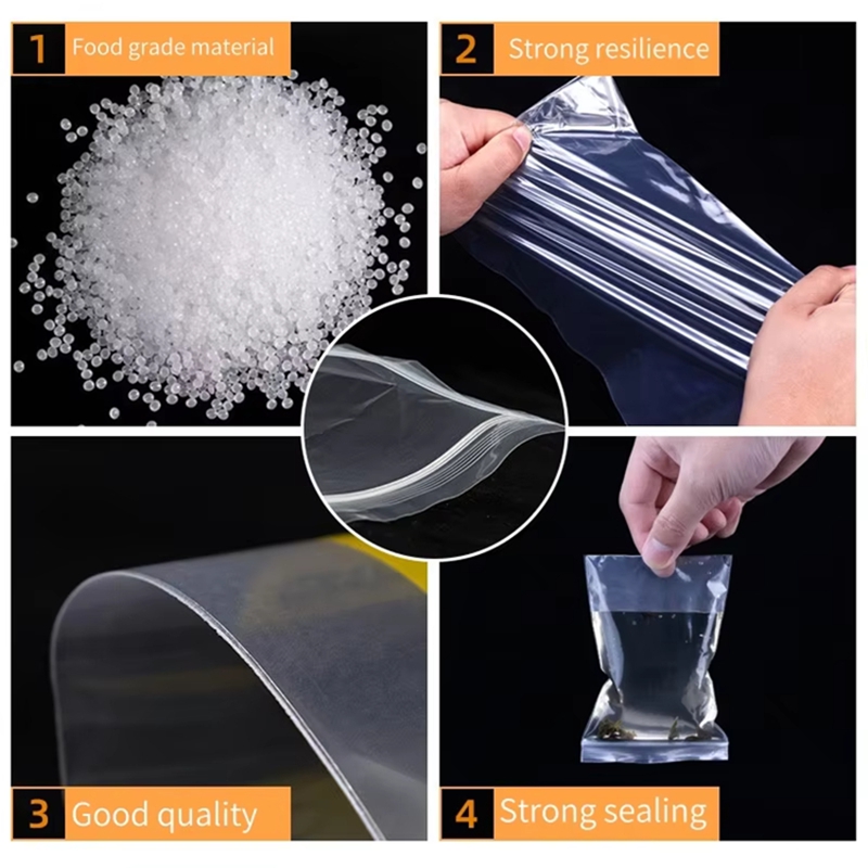 100pcs Kantong Plastik Transpa - Food Storage Vacuum Bags ulasan dan harga