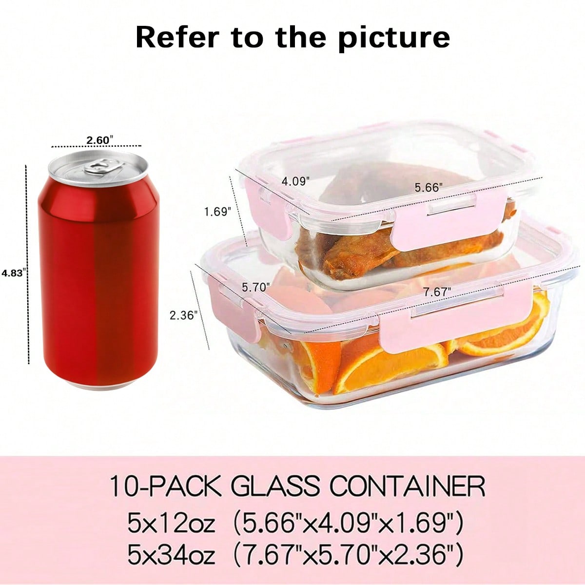 10 Paket Wadah Makanan Kaca Mo - Food Storage Prep Containers ulasan dan harga